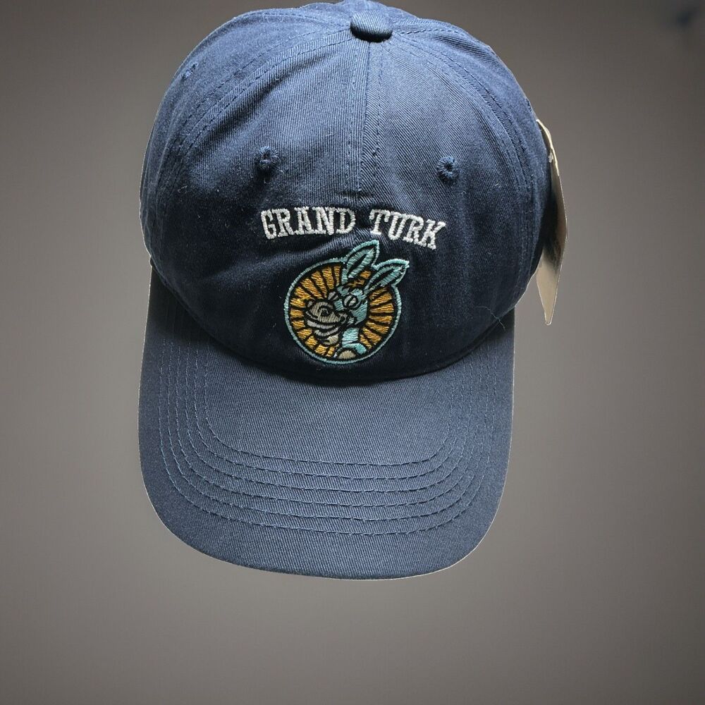 Grand Turk Turtle Cap Hat Adult Adjustable Blue Cotton DMR Classic Headwear